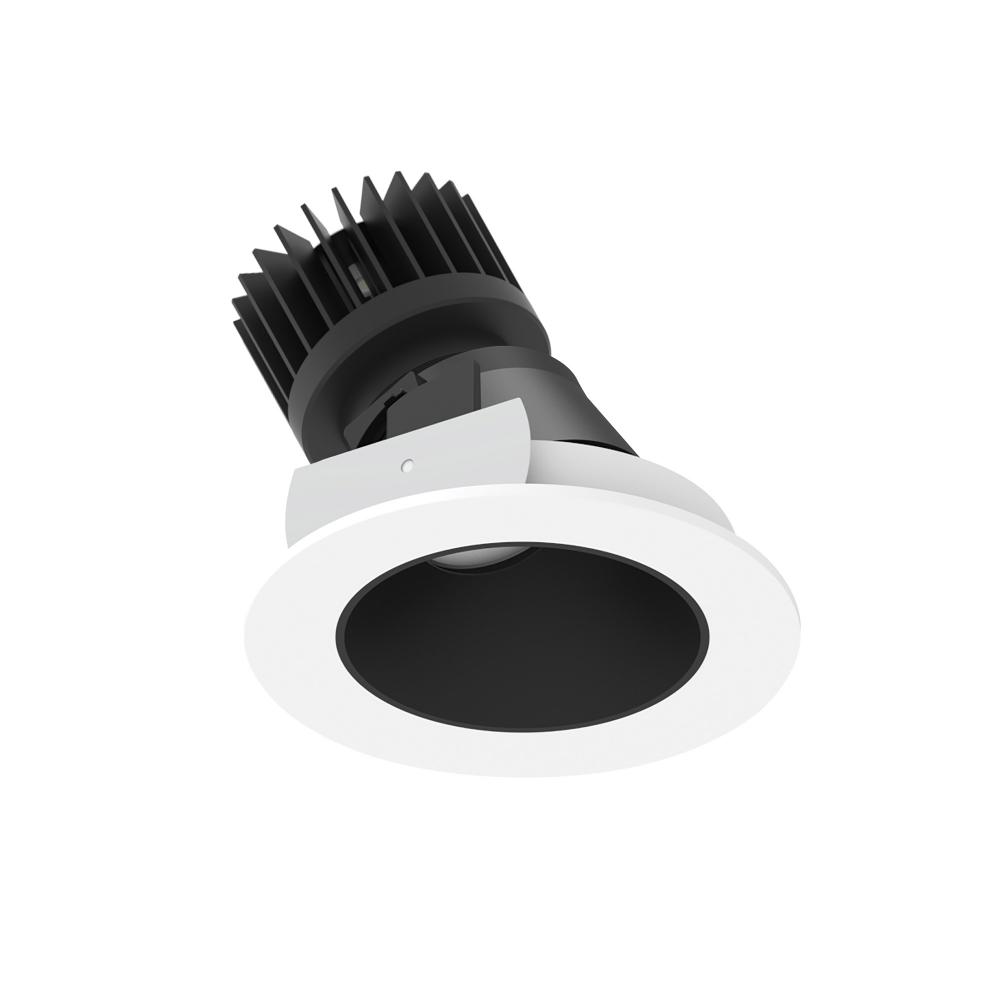 4" Iolite LED Round Adjustable Slot, 1500lm/2000lm (varies by housing), 3000K, Black Reflector /