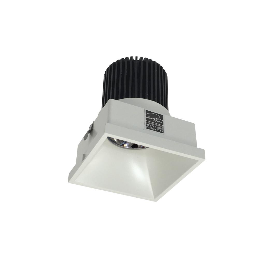 4" Iolite LED Square Trimless Downlight, 10-Degree Optic, 800lm / 12W, 4000K, White Finish