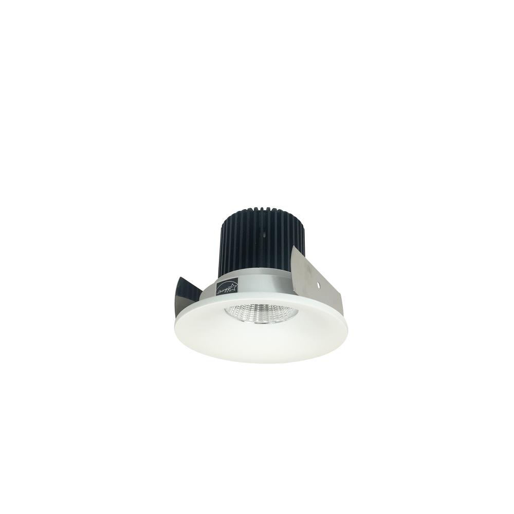 2" Iolite LED Round Bullnose, 1000lm / 14W, 3500K, Matte Powder White Finish