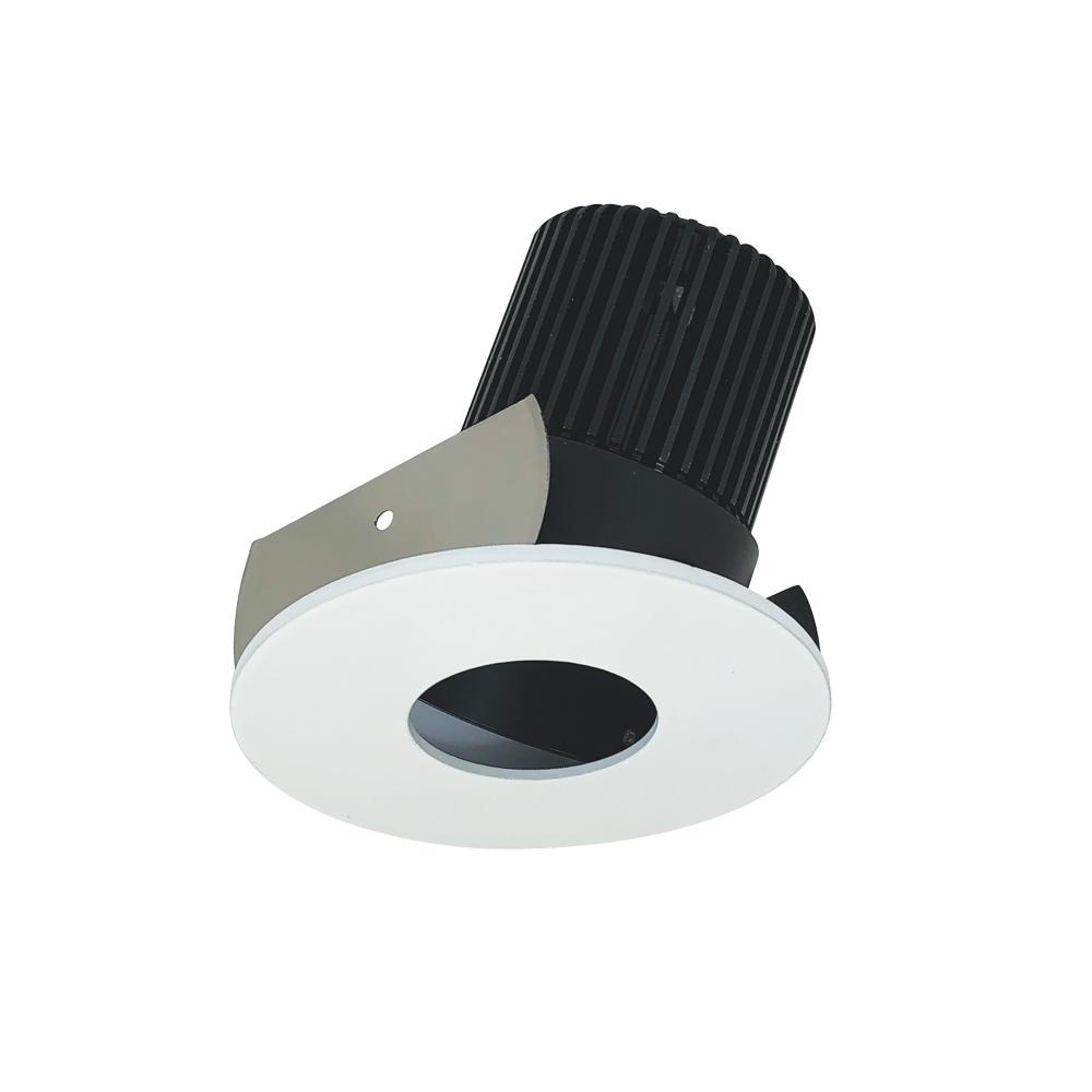 2" Iolite LED Round Adjustable Pinhole, 800lm / 14W, 5000K, Black Pinhole / Matte Powder White