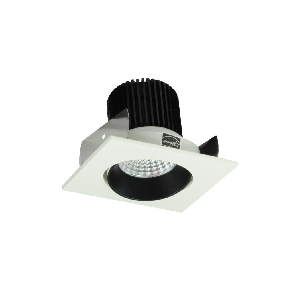 2" Iolite LED Square Adjustable Cone Reflector, 1000lm / 14W, 3500K, Black Reflector / White