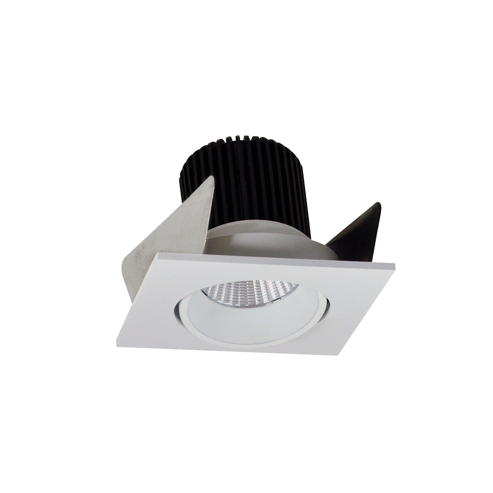 2" Iolite LED Square Adjustable Cone Reflector, 800lm / 14W, 5000K, White Reflector / White