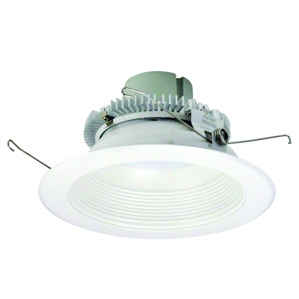 6" Cobalt Click Round Retrofit Baffle, 750lm / 10W, 3500K, White Baffle / White Flange, 120-277V