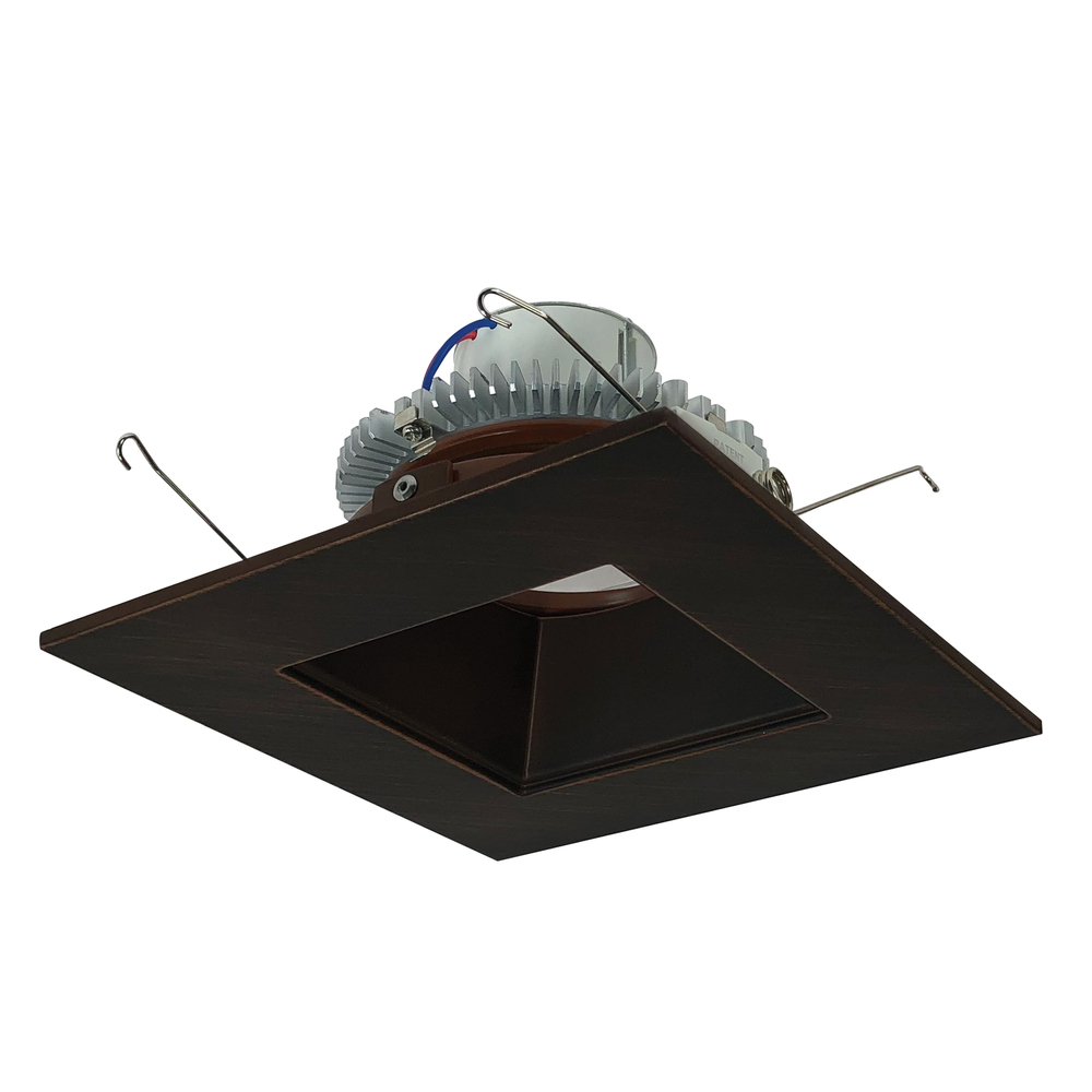 6" Cobalt Click Square Retrofit Reflector with Square Aperture, 750lm / 10W, 3500K, Bronze