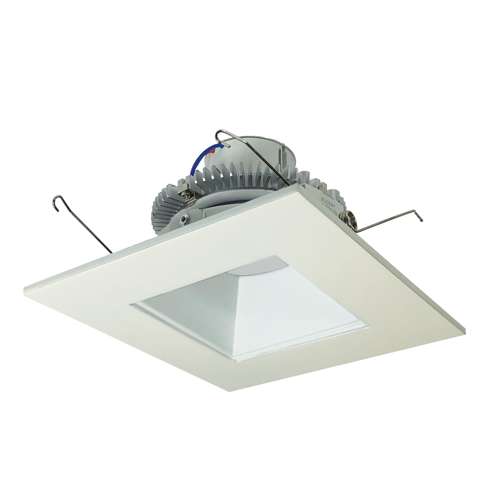 6" Cobalt Click Square Retrofit Reflector with Square Aperture, 900lm / 12W, Comfort Dim, Haze