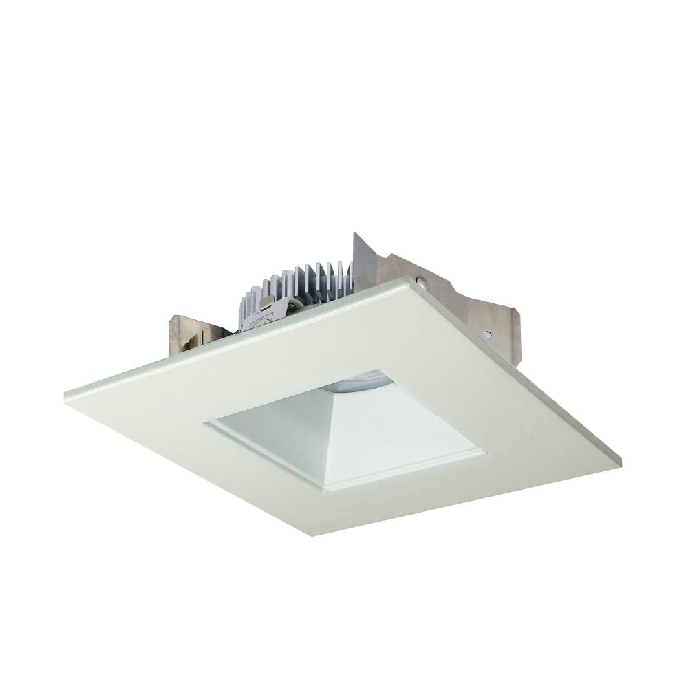 4" Cobalt Shallow High Lumen LED Trim, Square/Square Regress, 850lm, 3000K, White