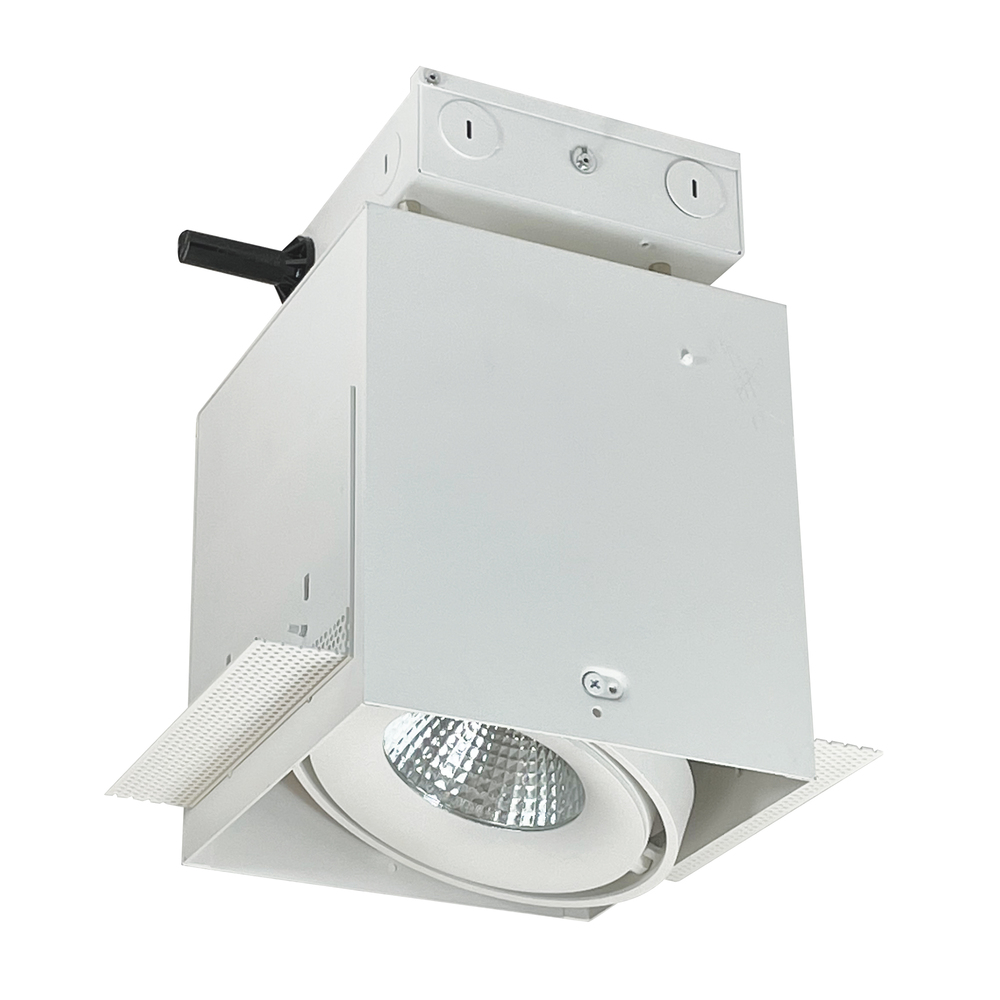 LED Trimless 1-Head MLS Housing, 30W / 2100lm per Head, 4000K, 32-Degrees Flood, White, 120-277V