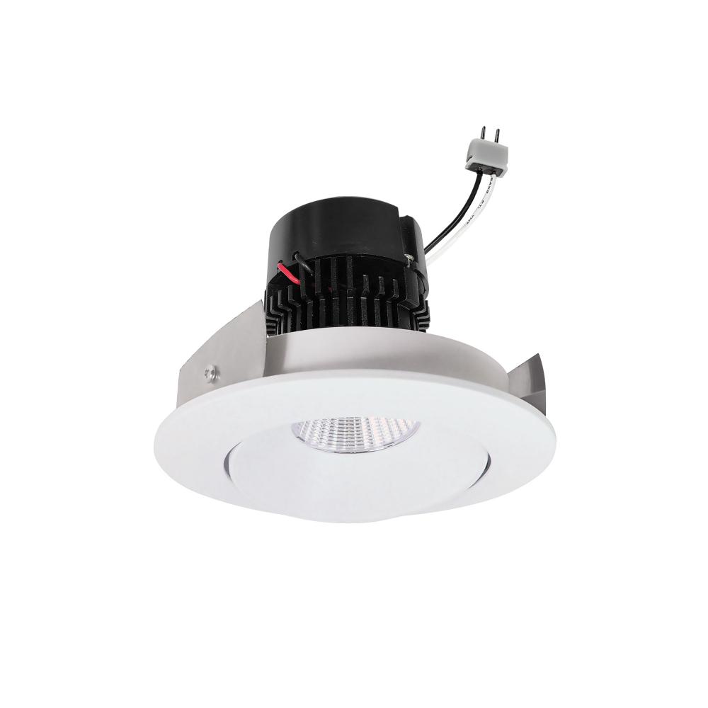 4" Pearl Low Voltage LED Round Adjustable Cone Retrofit, 1200lm / 11W, 2700K, Matte Powder White