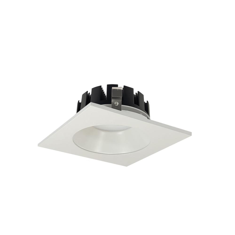 4" Marquise III Square Open Reflector, 900lm, 3000K, Flood Optic, White Reflector/White Flange