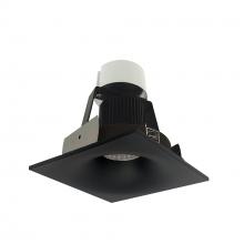  NIR-4SNBCDXBB - 4" Iolite LED Square Bullnose Retrofit, 800lm / 12W, Comfort Dim, Black Finish