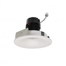 Nora NPRLV-4RNB35XWW - 4" Pearl Low Voltage LED Round Bullnose Retrofit, 1200lm / 11W, 3500K, White Finish