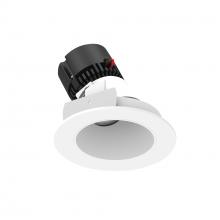 Nora NPRLV-4RSLA40XMPW - 4" Pearl Low Voltage LED Round Adjustable Slot Retrofit, 1050lm / 11W, 3000K, Matte Powder White