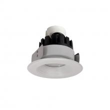 Nora NRMC3-42L135FWW - 4" Marquise III Retrofit, White Baffle/White Flange, 120-277V; 0-10V Dimming, 1300lm / 12W,