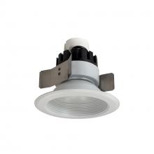 Nora NRMC3-52L140NWW - 5" Marquise III Retrofit, White Baffle/White Flange, 120-277V; 0-10V Dimming, 1300lm / 12W,