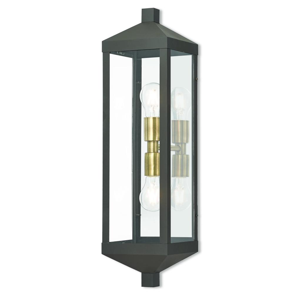 2 Lt BZ Outdoor Wall Lantern