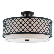 Livex Lighting 41113-92 - 3 Lt EBZ Ceiling Mount