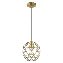 Livex Lighting 41326-01 - 1 Lt Antique Brass Mini Pendant