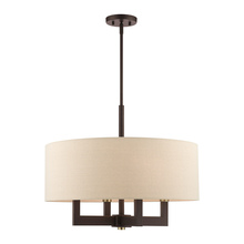 Livex Lighting 46166-07 - 4 Lt Bronze Chandelier