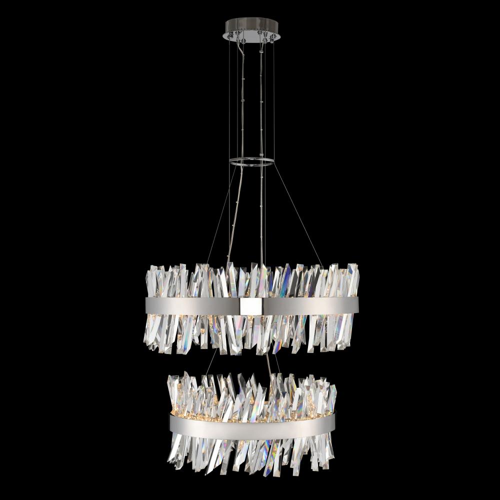 Glacier 25 + 32 Inch 2 Tier LED Round Pendant