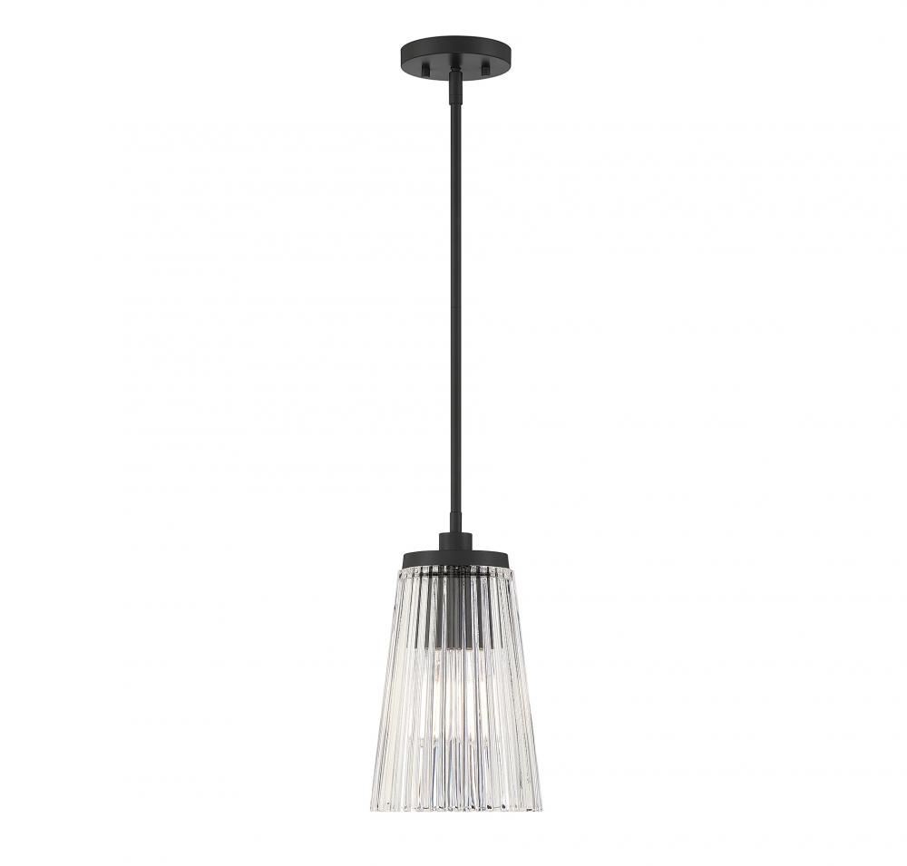 Chantilly 1-LightÂ Pendant in Matte Black