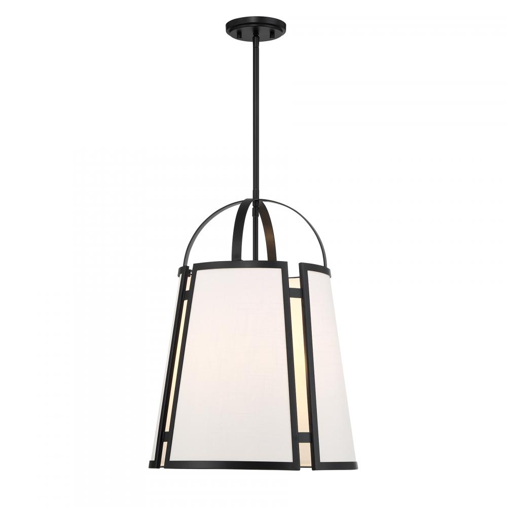 Chartwell 4-Light Pendant in Matte Black