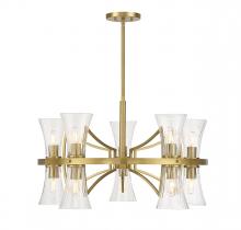 Savoy House 1-9704-10-322 - Bennington 10-Light Chandelier in Warm Brass