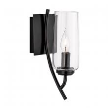 Norwell 8153-ADB-CL - Tulip Sconce - Acid Dipped Black