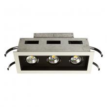 WAC US MT-3LD311R-W935-BK - Mini Multiple LED Three Light Remodel Housing with Trim and Light Engine