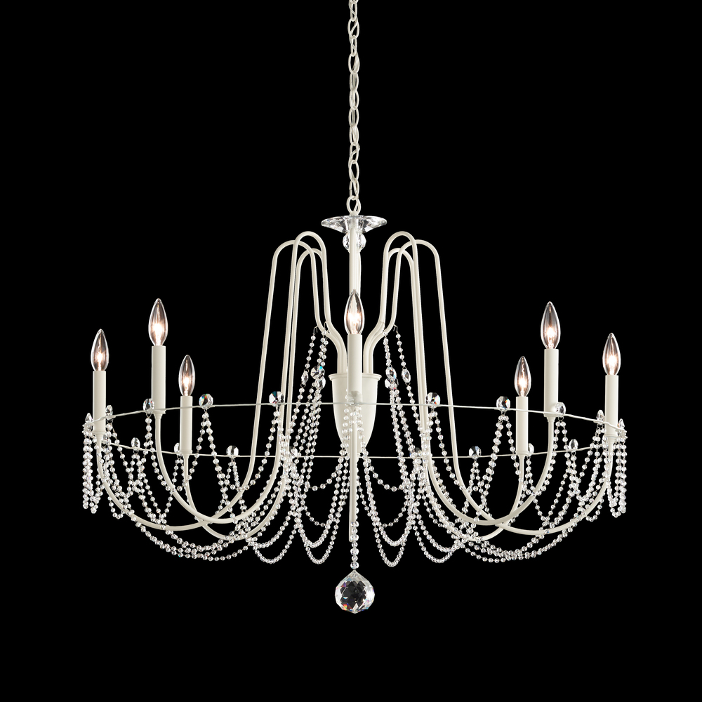 Esmery 8 Light 120V Chandelier in Heirloom Bronze with Optic Crystal