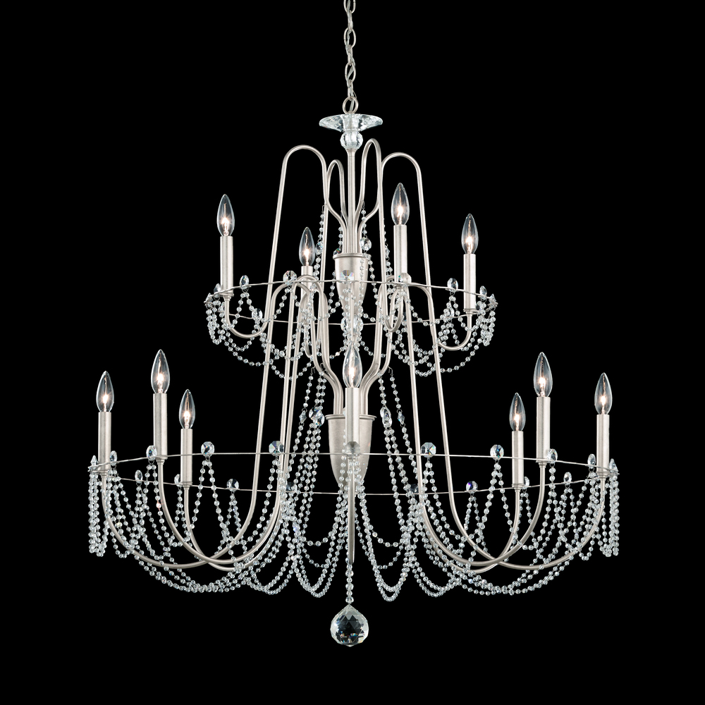 Esmery 12 Light 120V Chandelier in Heirloom Gold with Optic Crystal