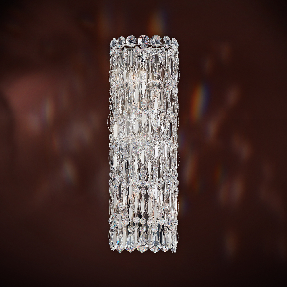 Sarella 4 Light 120V Wall Sconce in White with Heritage Handcut Crystal