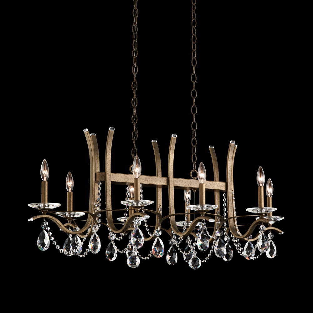 Vesca 8 Light 120V Chandelier in Heirloom Bronze with Radiance Crystal