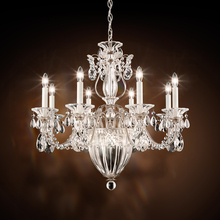 Schonbek 1870 1238N-76H - Bagatelle 11 Light 120V Chandelier in Heirloom Bronze with Heritage Handcut Crystal