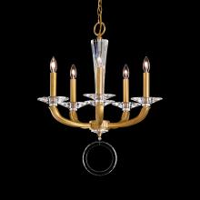 Schonbek 1870 MA1005N-48O - Emilea 5 Light 120V Chandelier in Antique Silver with Optic Crystal