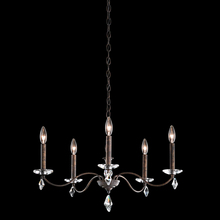 Schonbek 1870 MD1005N-51H - Modique 5 Light 120V Chandelier in Black with Clear Heritage Handcut Crystal