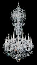 Schonbek 1870 6817-40R - Olde World 14 Light 120V Chandelier in Polished Silver with Radiance Crystal