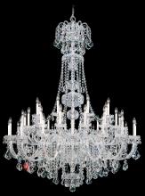 Schonbek 1870 6861-40R - Olde World 45 Light 120V Chandelier in Polished Silver with Radiance Crystal