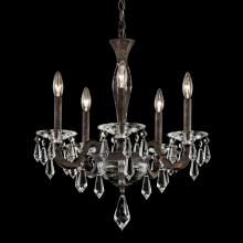 Schonbek 1870 S7605N-48R - Napoli 5 Light 120V Chandelier in Antique Silver with Radiance Crystal