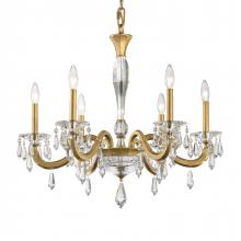 Schonbek 1870 S7606N-51R - Napoli 6 Light 120V Chandelier in Black with Radiance Crystal