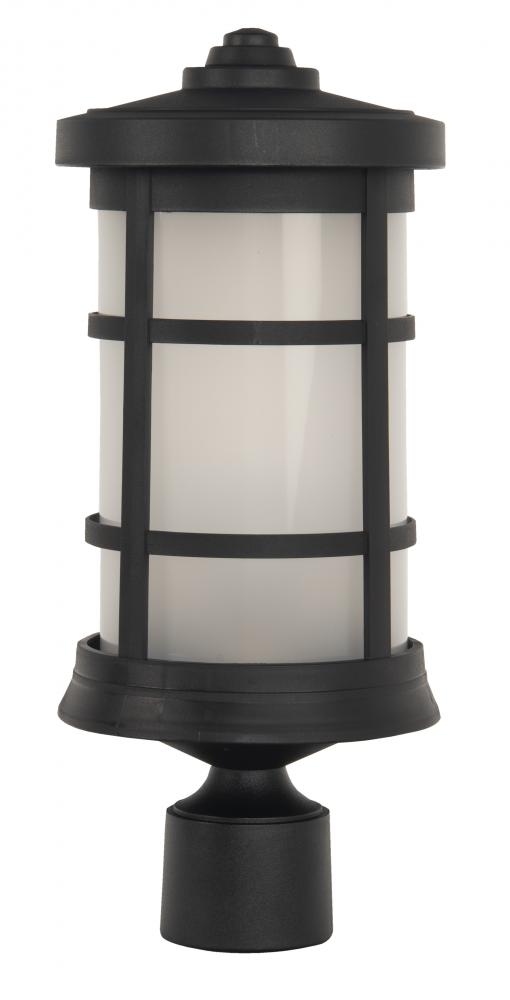 Resilience 1 Light Outdoor Post Mount in Textured Black