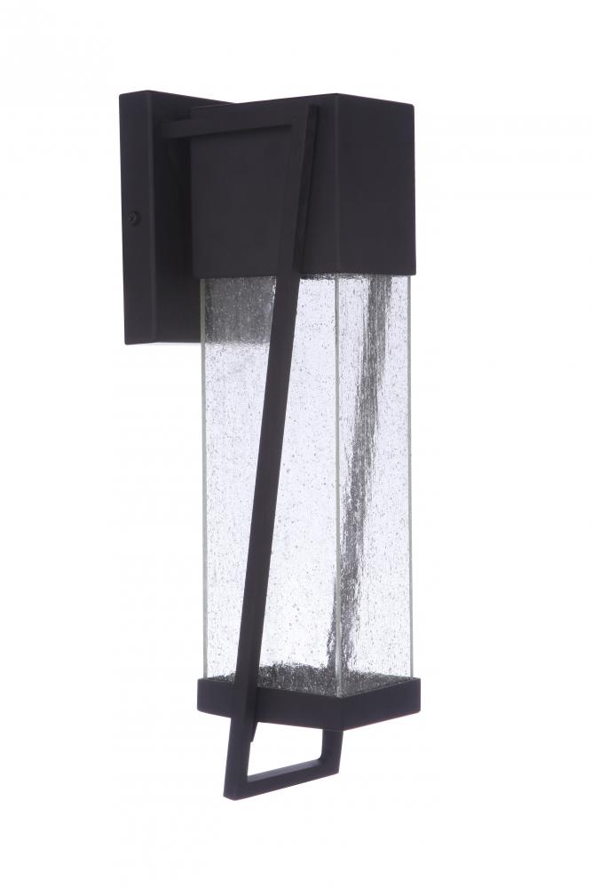 Bryce 1 Light Medium Outdoor LED Wall Lantern in Midnight