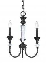 Craftmade 26733-MBS - Boulevard 3 Light Chandelier in Mocha Bronze/Silver Accents