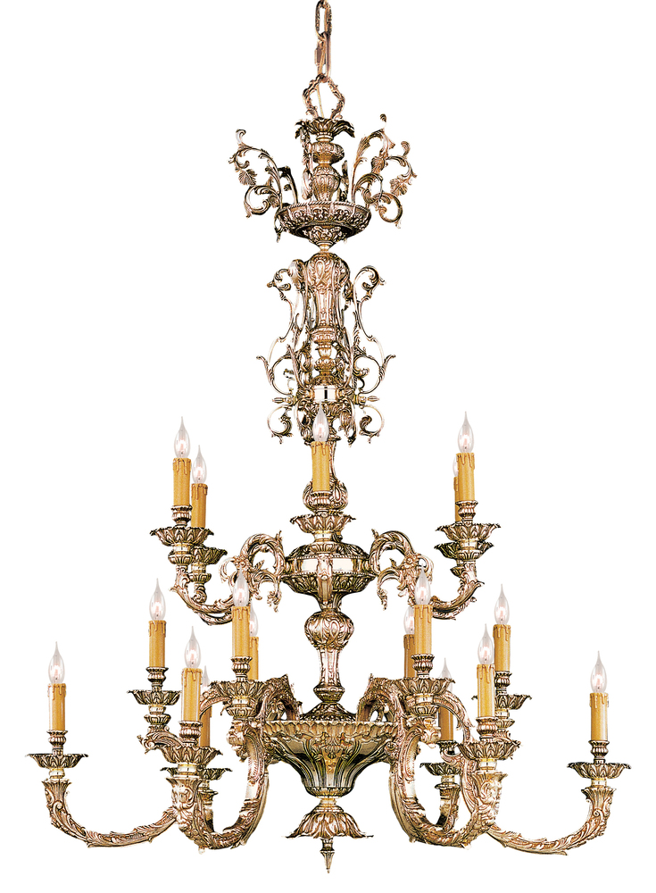 Novella 18 Light Olde Brass Chandelier