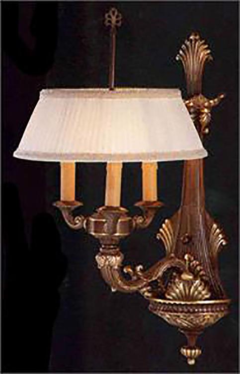 Crystorama 3 Light Bronze Sconce