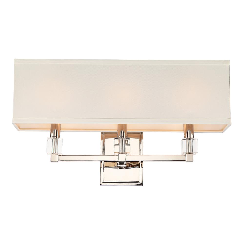 Dixon 3 Light Polished Nickel Bathroom Vanity