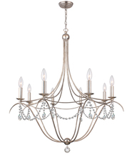 Crystorama 418-SA-CL-MWP - Metro 8 Light Crystal Silver Chandelier