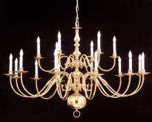 Crystorama 4218-PB - Crystorama 18 Light Polished Brass Chandelier