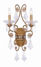 Crystorama 5652-VN - 2 Light Gold Sconce