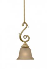 Crystorama 6701-CM - Winslow 1 Light Champagne Pendant