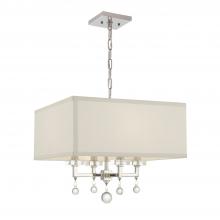 Crystorama 8105-PN - Paxton 4 Light Polished Nickel Chandelier